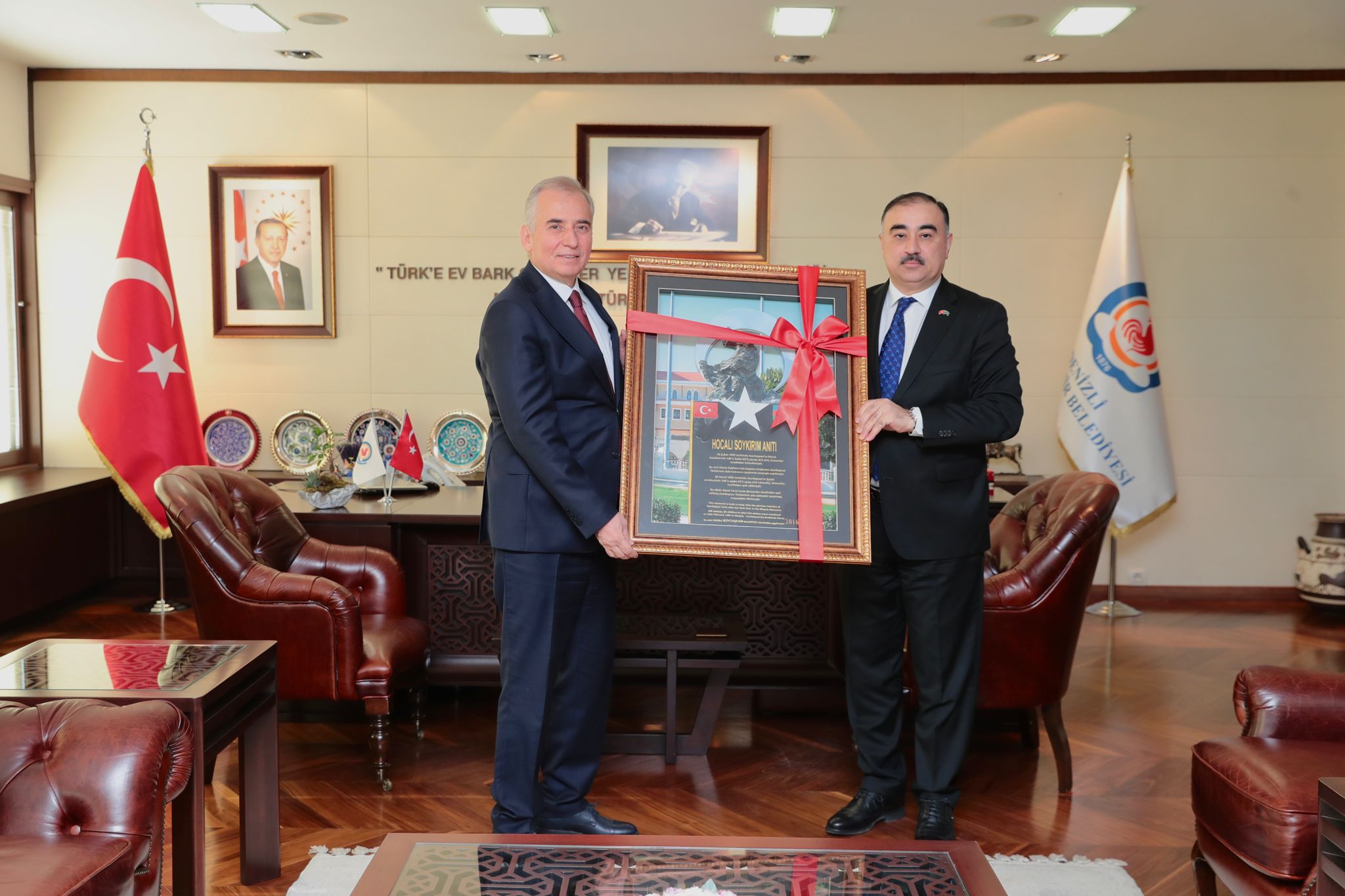 Azerbaycan Buyukelcisinden Baskan Zolana ziyaret 2 - Azerbaycan Büyükelçisi’nden Başkan Zolan’a Ziyaret