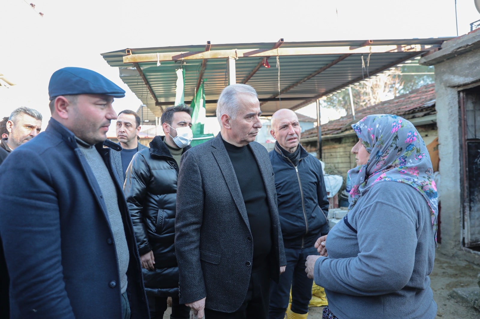 Baskan Zolan Saraykoyde sel bolgesini ziyaret etti 2 - Başkan Zolan, Sarayköy’de Sel Bölgesini Ziyaret Etti