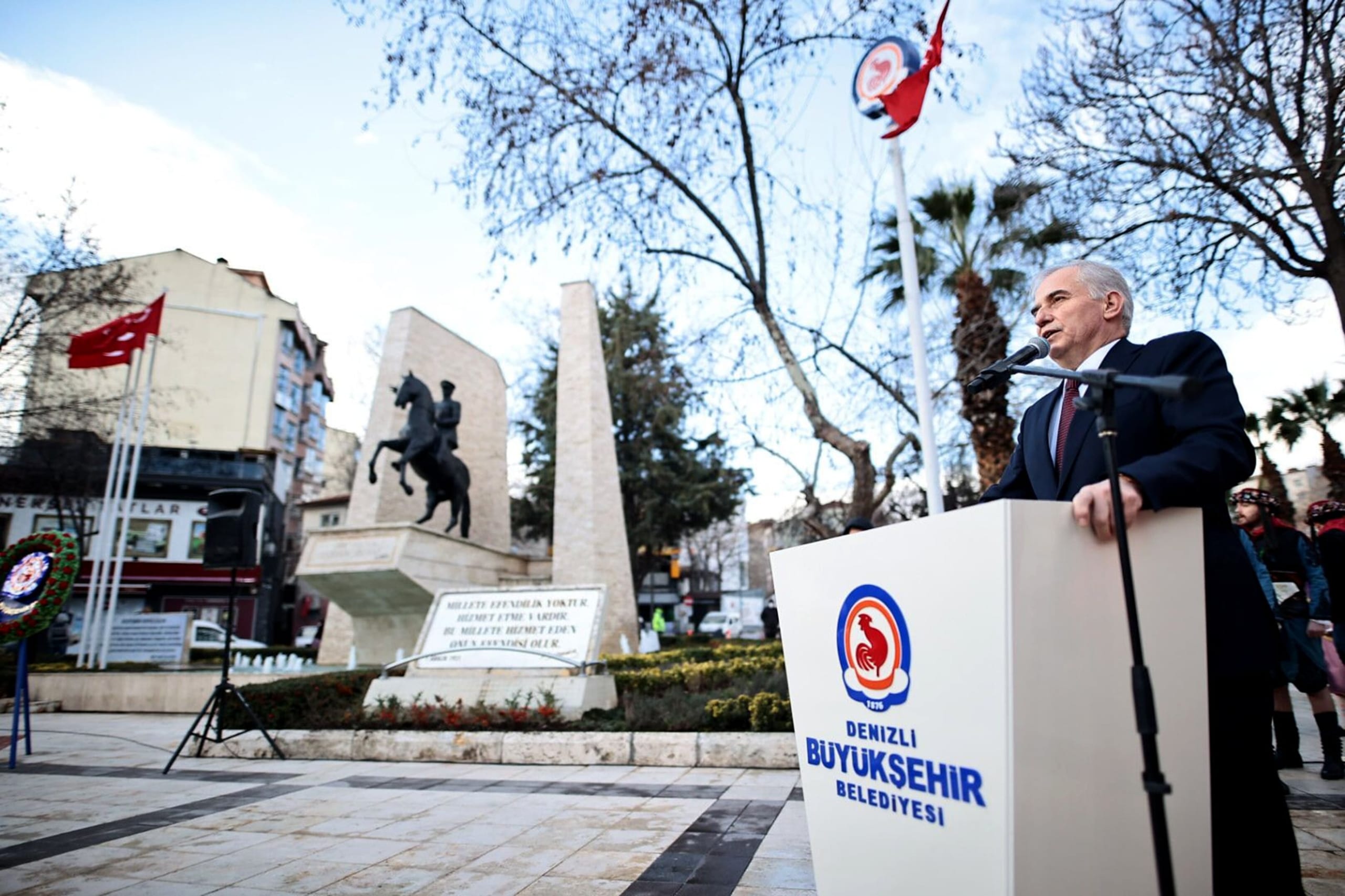 Denizli Buyuksehir Belediye Baskani Osman Zolan 2 scaled - Atatürk'ün Denizli'ye Gelişinin 91.Yıldönümü Anıldı