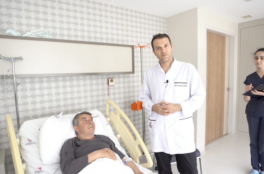 1Ozel Egekent Hastanesi - İdrarında kanama ve ağrı olan hastanın idrar kanalında 3 cm’lik tümör çıktı